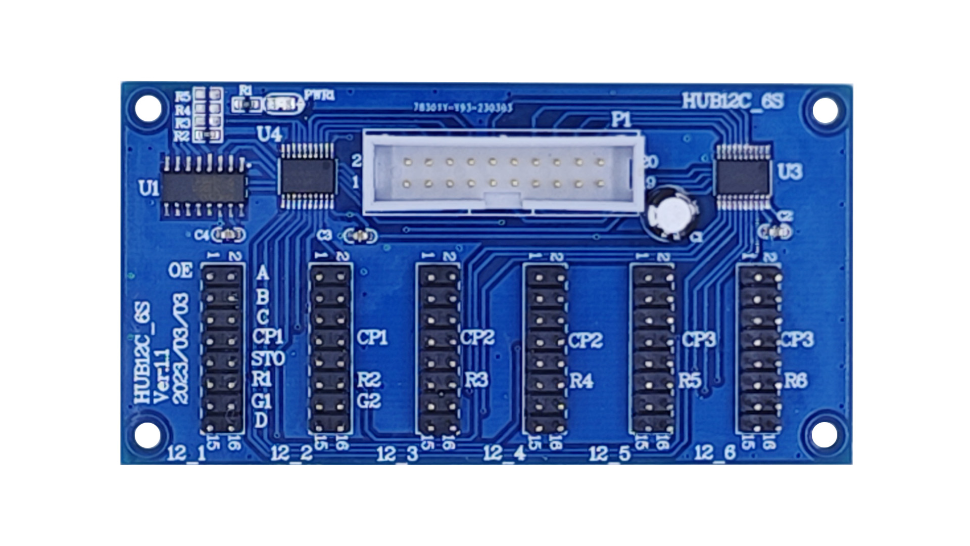 HUB12轉接闆（門楣長屏6口）
